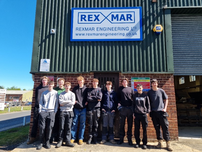 Engineering (Machining) Level 2 students at Rexmar Engineering Ltd in Hermitage
