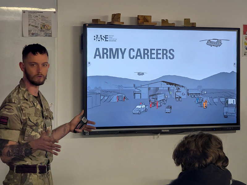 Corporal Deon Owen encourages engineers to consider Army careers
